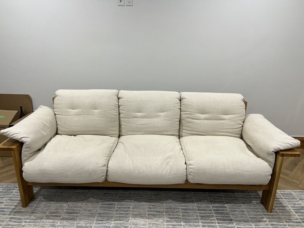 Crate & Barrel Shinola Runwell Strap Sofa