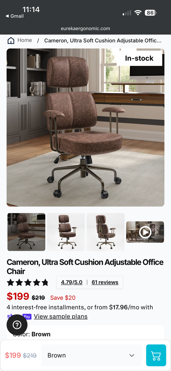 Eureka Ergonomics Cameron Office Chair
