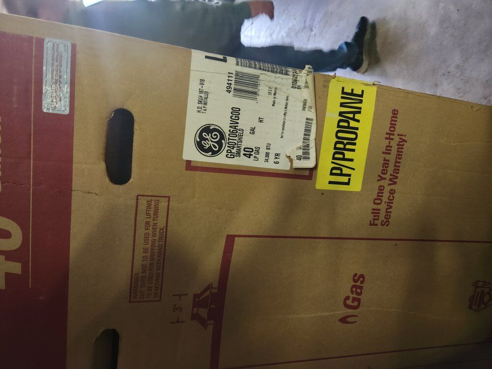 hot water heater 40 gal