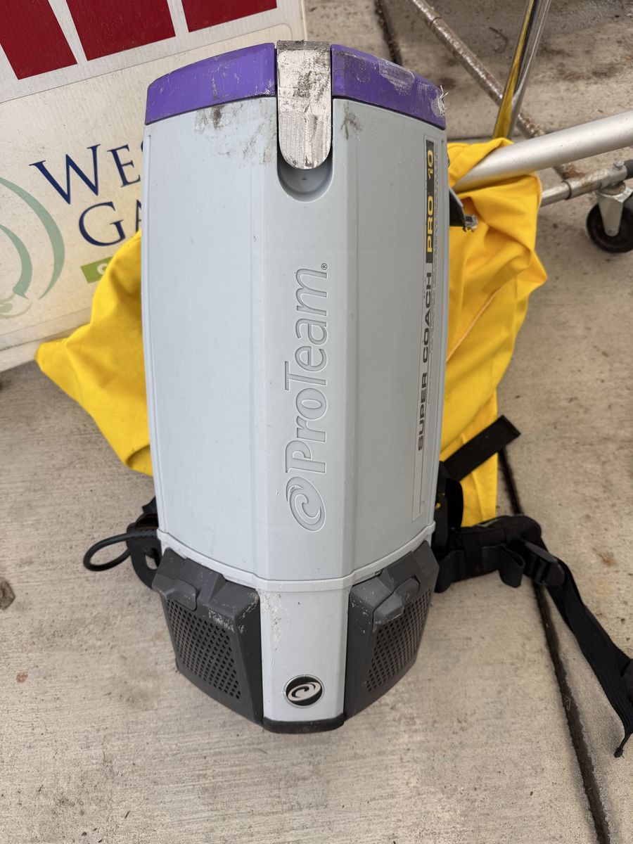 ProTeam Super Coach Pro 10 Backpack Vacuum - Commercial Grade, Portable, Powerful
