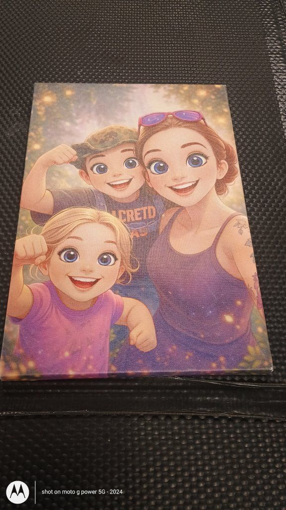 animated family print/canvas wall art