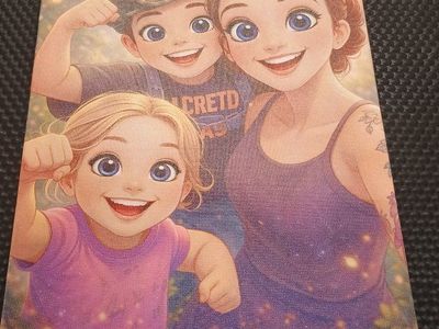 animated family print/canvas wall art