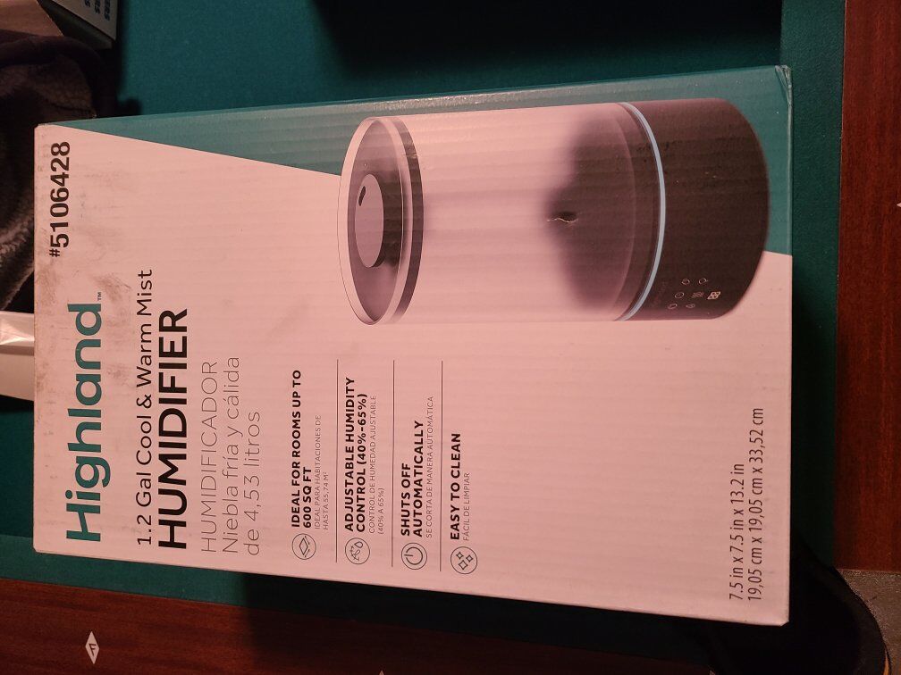 Highland Cool Mist/Warm Mist Tabletop Humidifier