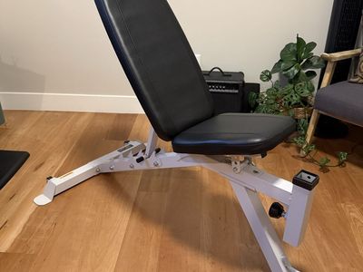 Marcy Pro Adjustable Weight Bench, leg developer and preacher pad