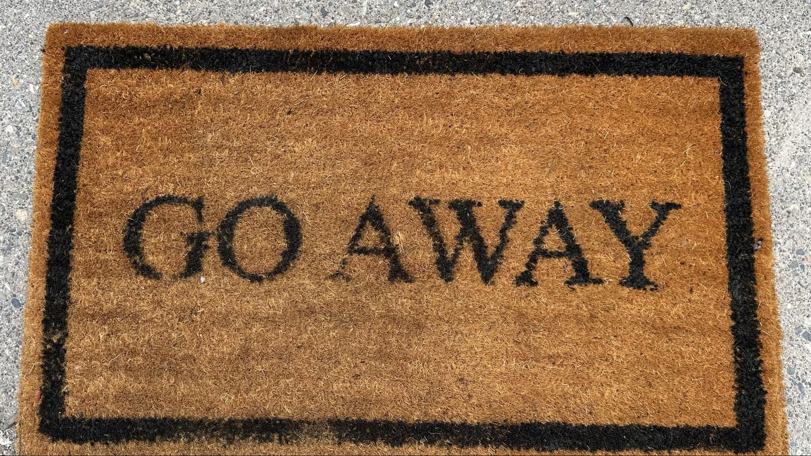 Doormat GO AWAY