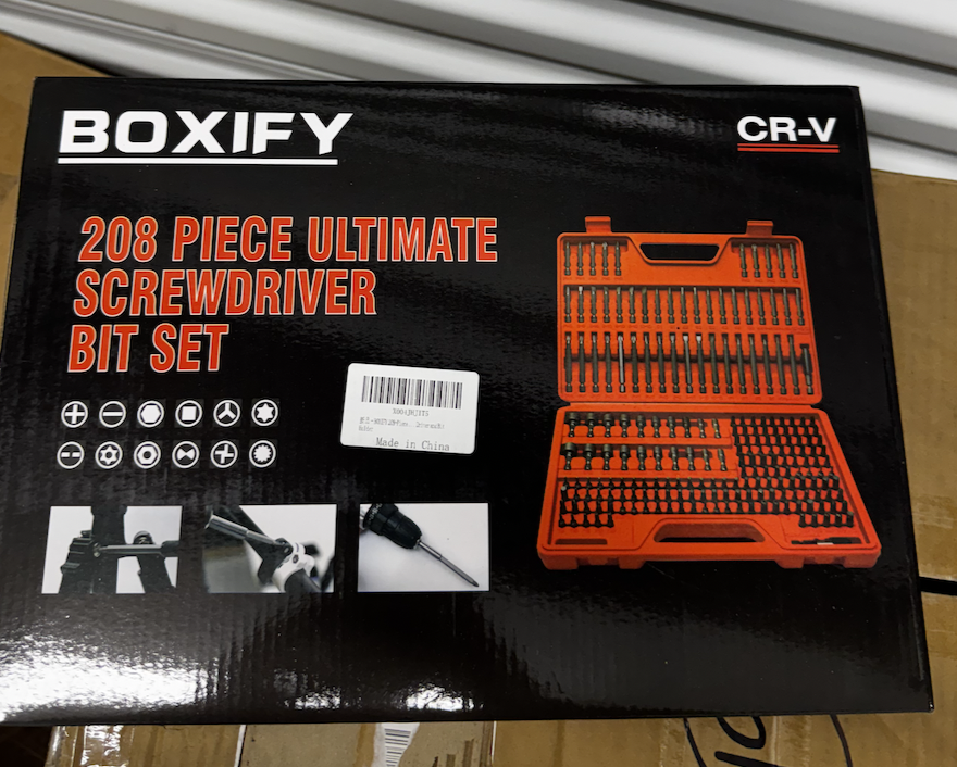 NEW 208 Piece Ultimate Screwdriver Bit Set BOXIFY CR-V Seiko DY DY-80013 new in box
