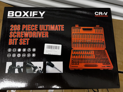 NEW 208 Piece Ultimate Screwdriver Bit Set BOXIFY CR-V Seiko DY DY-80013 new in box