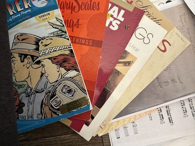 Essential Elements 2000 Violin Book 1 & Other Violin Sheet Music Lot - Beginner Scales & Songs
