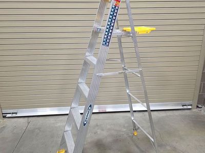 Located in West Jordan - Werner 6ft Aluminum Step Ladder (250 lbs Capacity) – Excellent Condition