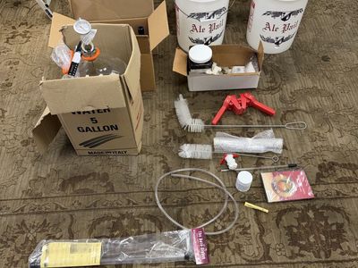 Complete Home Brewing Starter Kit with Carboy and Ale Pails