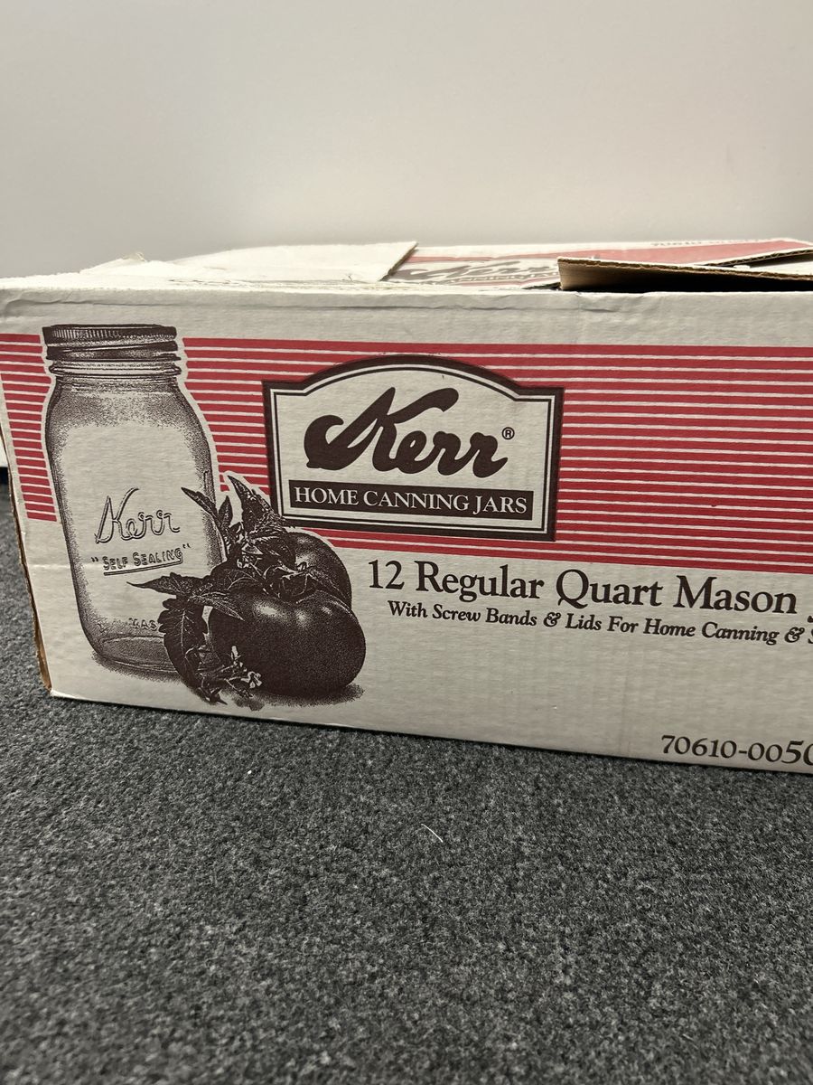 Kerr Home Canning Jars 12 Regular quart