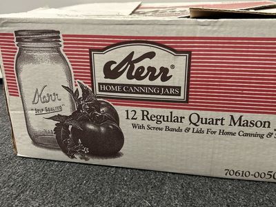 Kerr Home Canning Jars 12 Regular quart