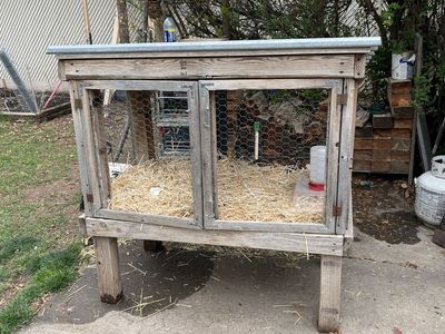 Hand Built Rabbit Hutch