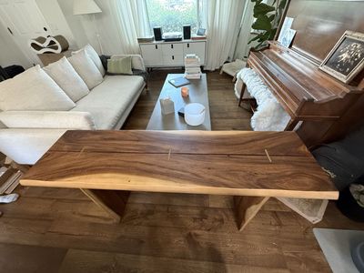 Live wood table