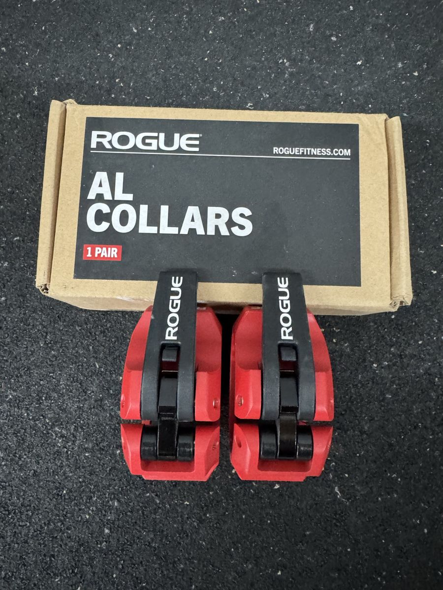 Rogue Fitness AL Collars - Red Aluminum Barbell Collars (1 Pair)
