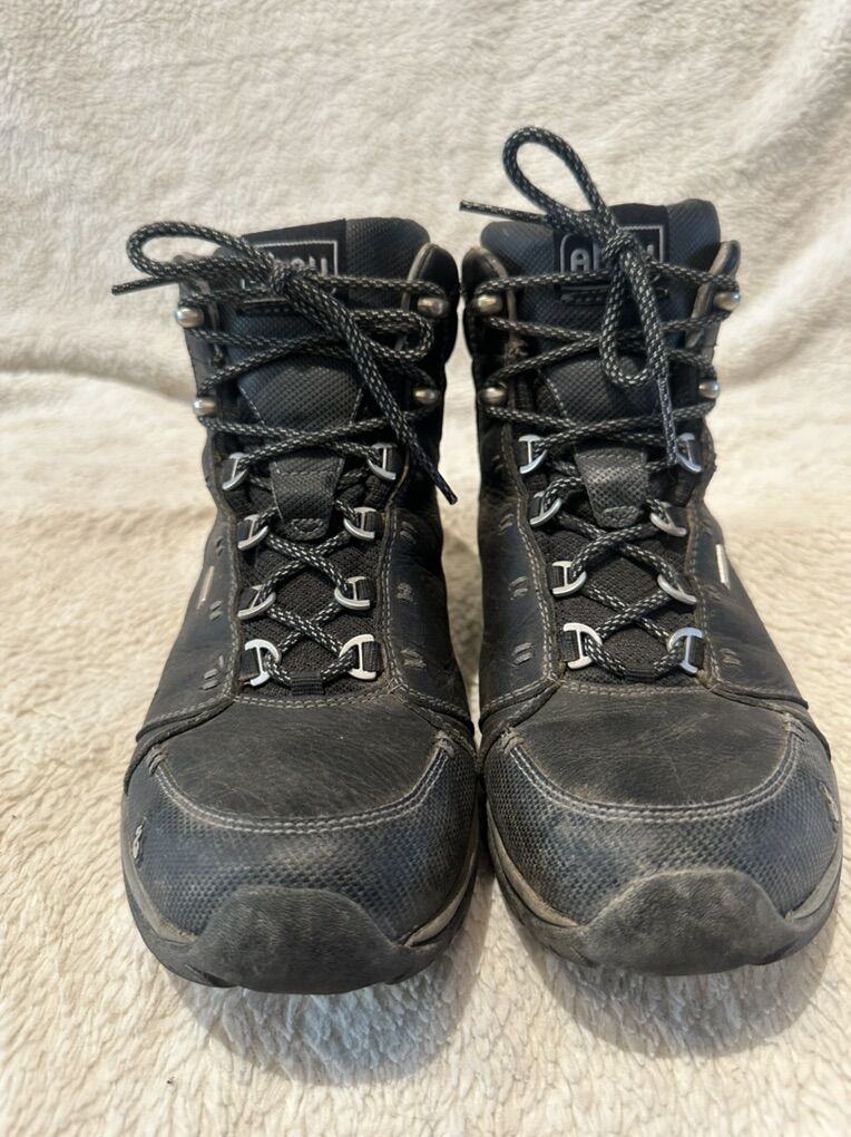 Ahnu Women’s 7 Black Waterproof Mid Hiking Boots