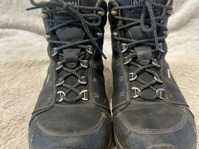 Ahnu Women’s 7 Black Waterproof Mid Hiking Boots