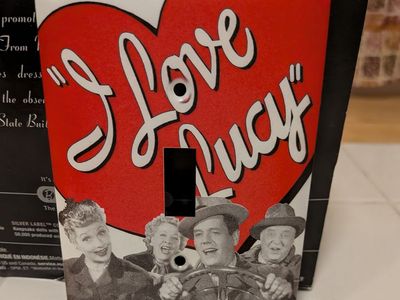 I love Lucy light switch cover heavy duty