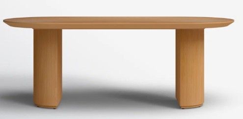 New - Abberton Dining Table BASE ONLY, Walnut.