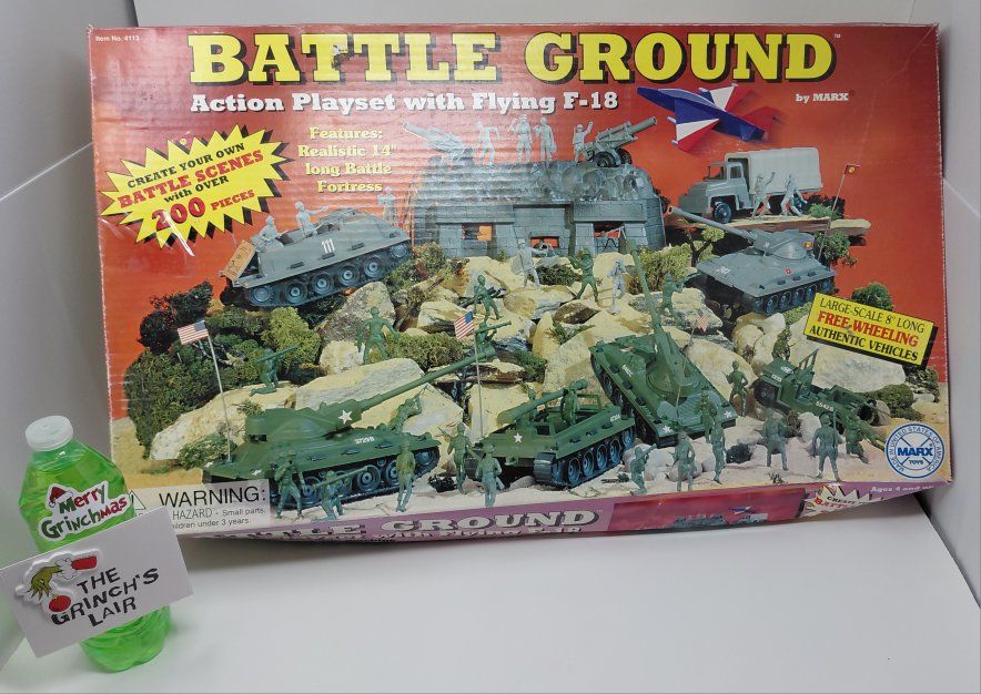Vintage 1995 Marx Battle Ground Action Playset Commemorative Edition - Open Box / Sealed Contents