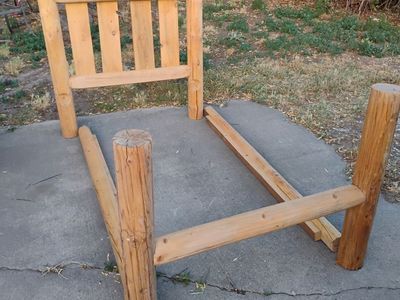 Twin Size Log Bed Frames Two Available