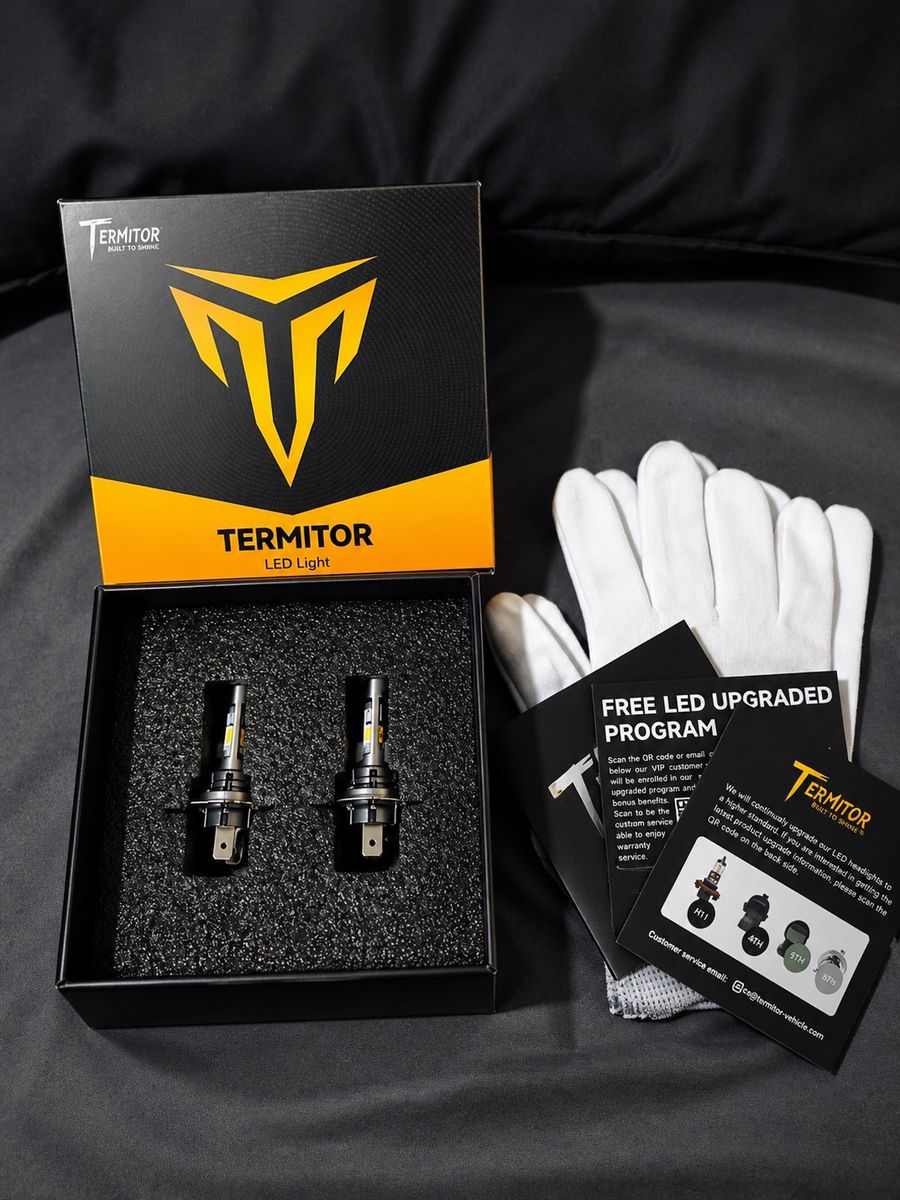 Termitor LED Light Bulbs Set with Installation Gloves and Box