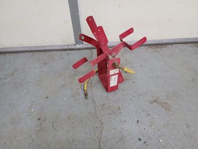 Heavy Duty Red Manual Air Hose Reel with Lead Hose