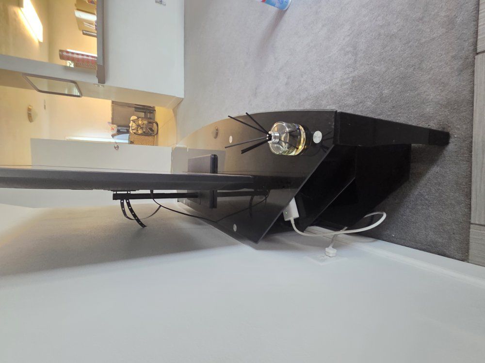 Glass entertainment Center