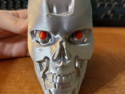 3d printed terminator/ T-800 skull