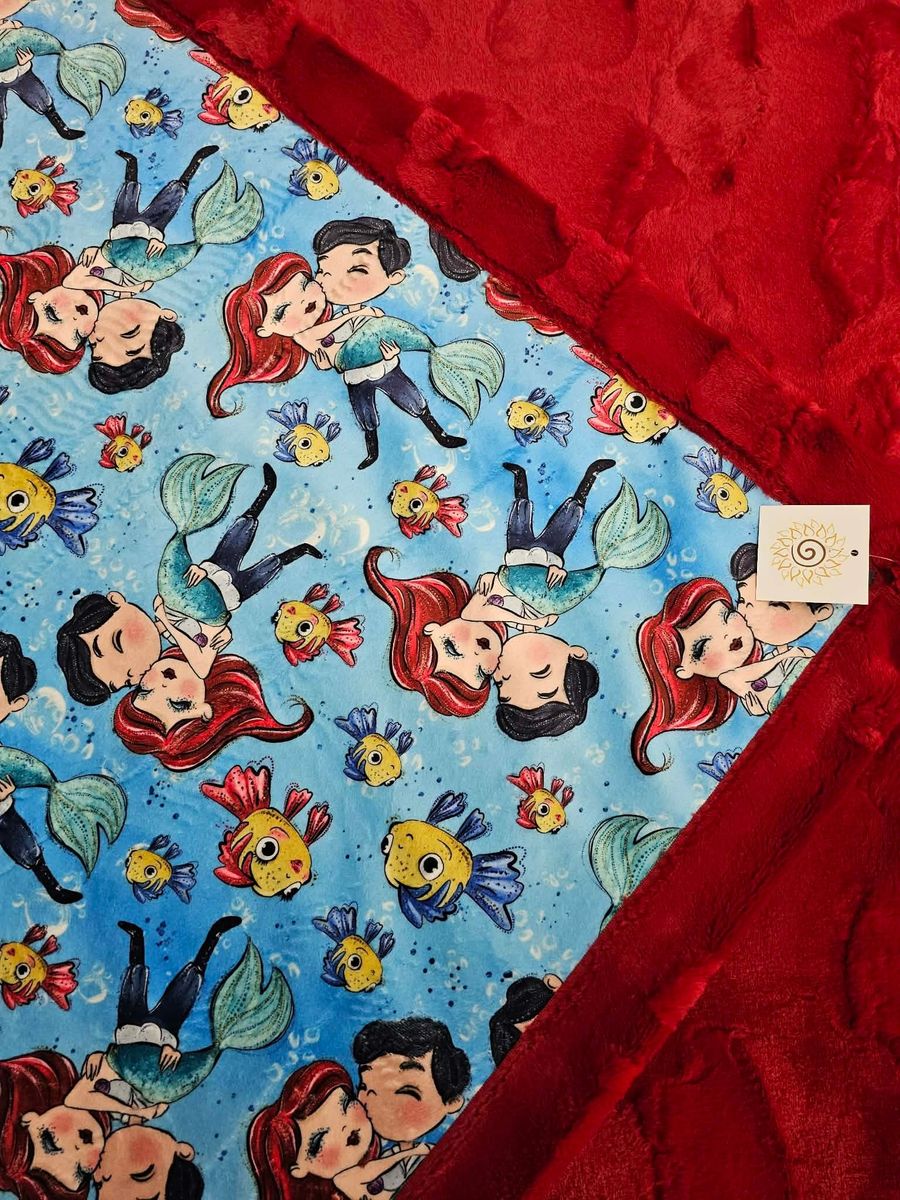 Little Mermaid Minky blanket