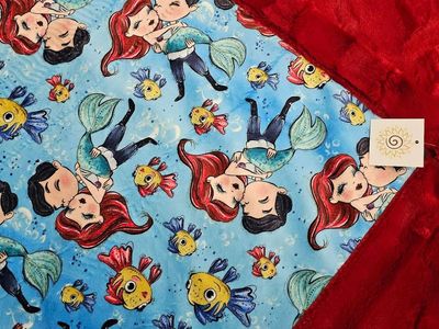 Little Mermaid Minky blanket