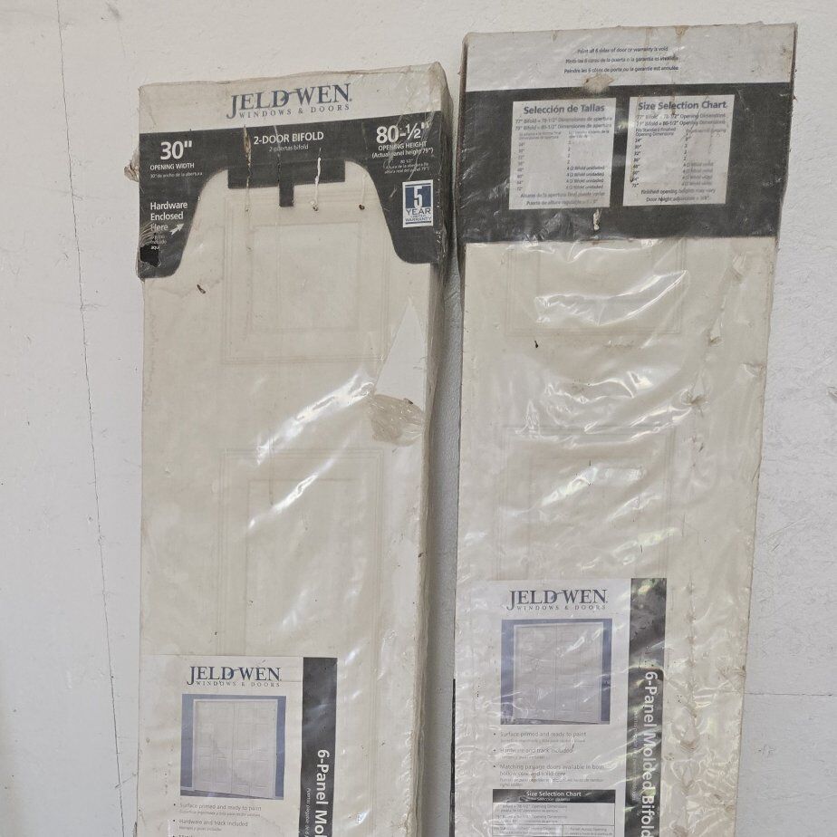 New closet accordion doors