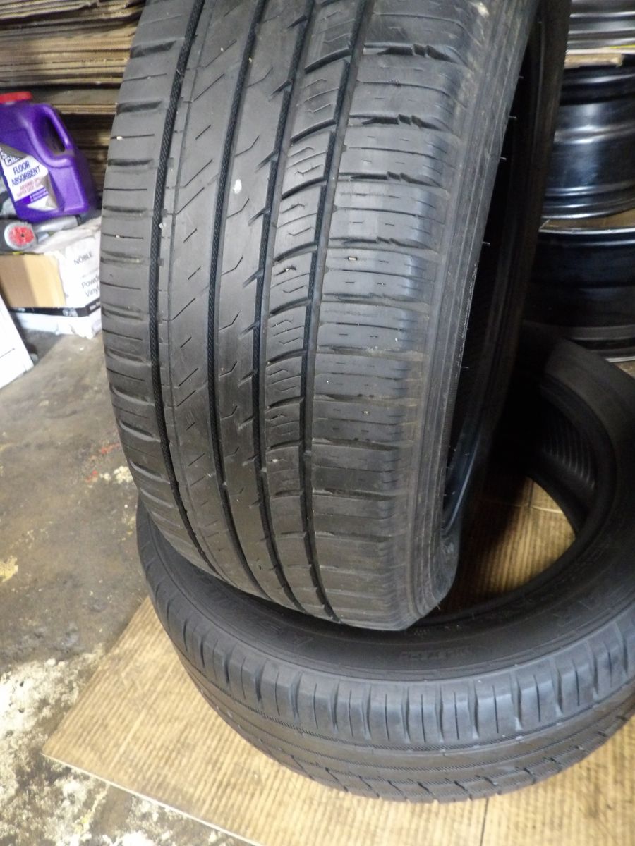 205/55R16 MILESTAR WEATHERGUARD PAIR OF TWO USED TIRES