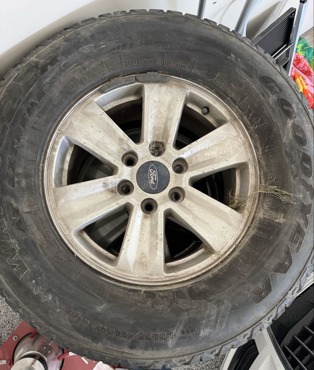 LT275/70R17 Goodyear Wrangler w/ stock F150 wheels