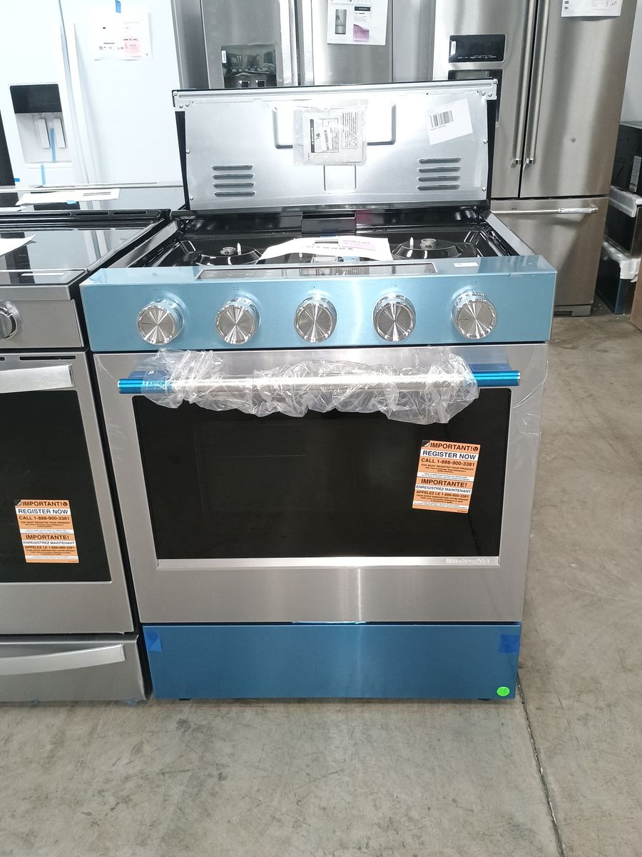 NEW KITCHENAID GAS CONVECTION SLIDE IN RANGE