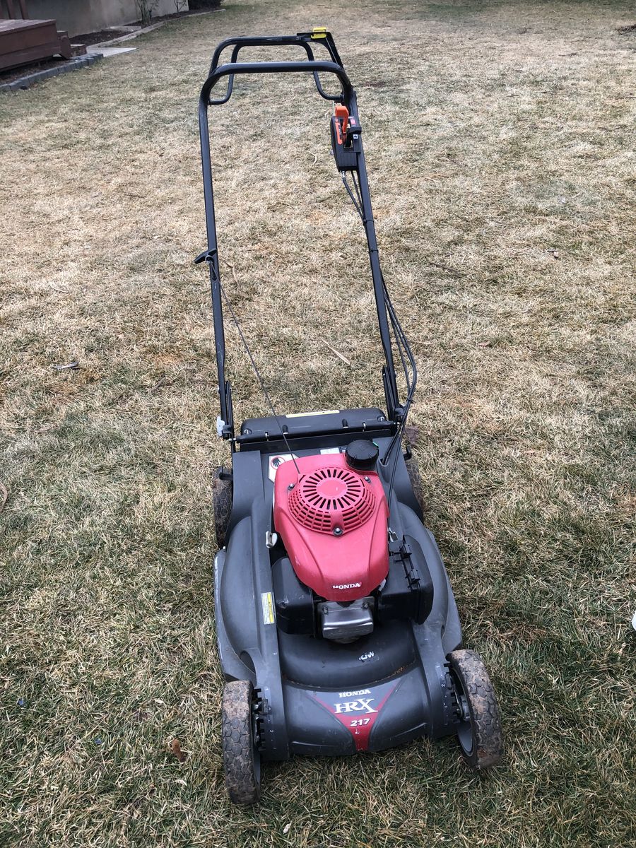 Honda HRX217 mower, $750