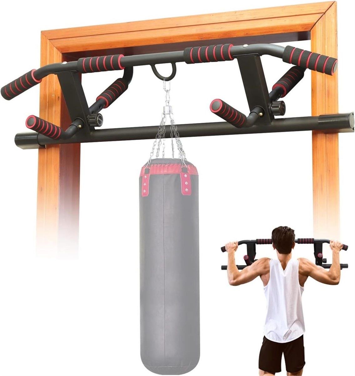 NEWAN Adjustable Doorway Pull Up & Exercise Bar
