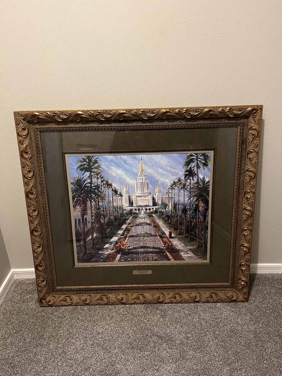 LARGE Limited Edition Sandra Rast "Oakland Temple" - Double Signed & Numbered #38/800