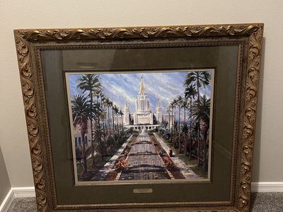 LARGE Limited Edition Sandra Rast "Oakland Temple" - Double Signed & Numbered #38/800