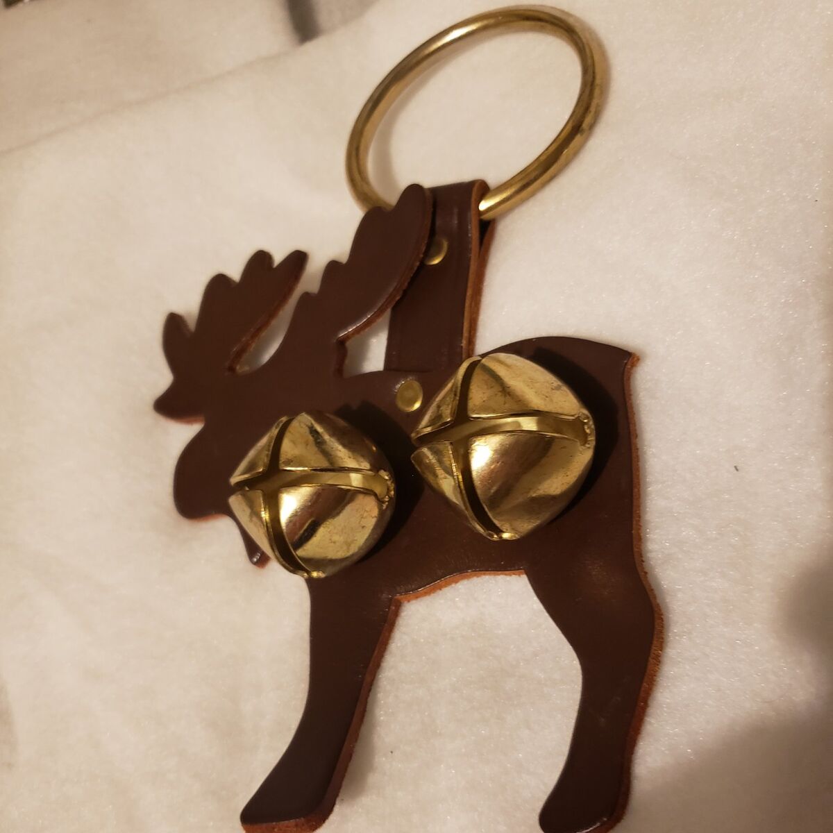 leather reindeer with Bells