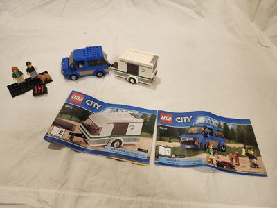 LEGO City 60117 Van & Caravan – 100% Complete w/ Instructions