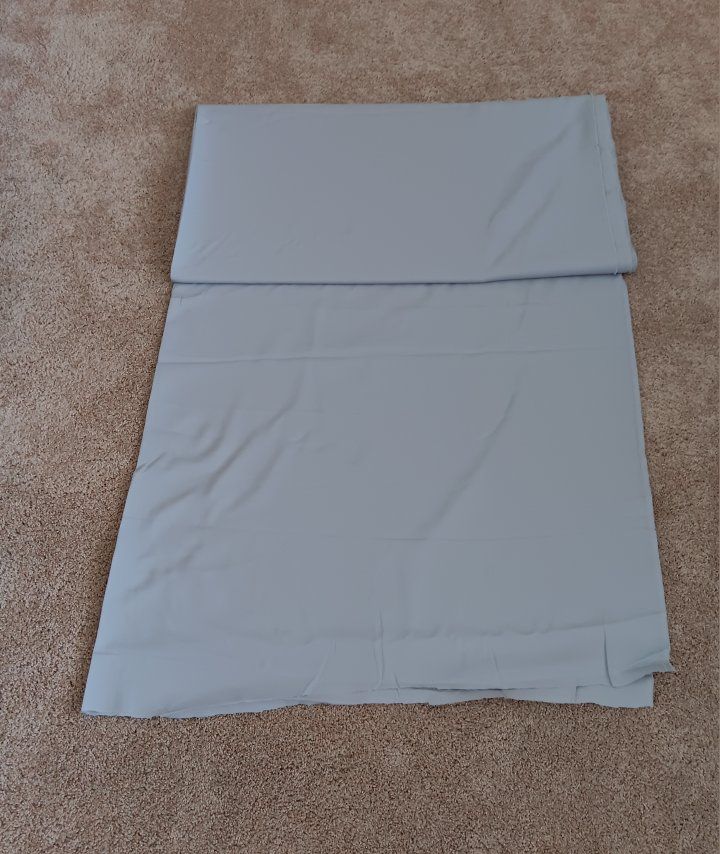 Light Grey polyester crepe fabric