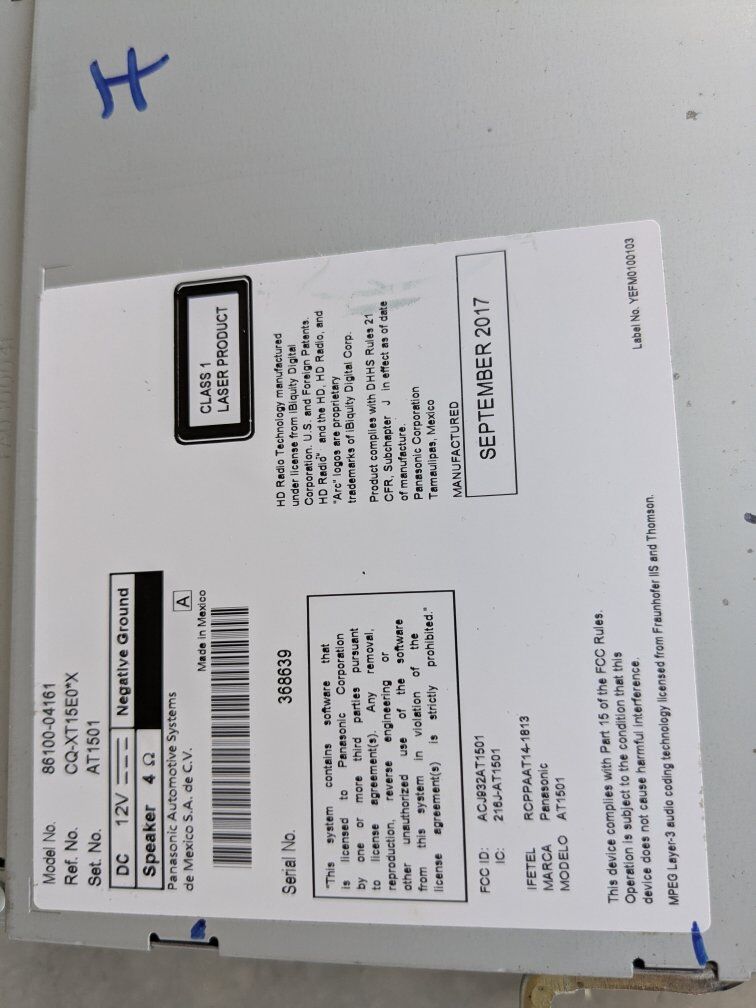 2016 - 2019 OEM TOYOTA TACOMA GPS Navigation Touch