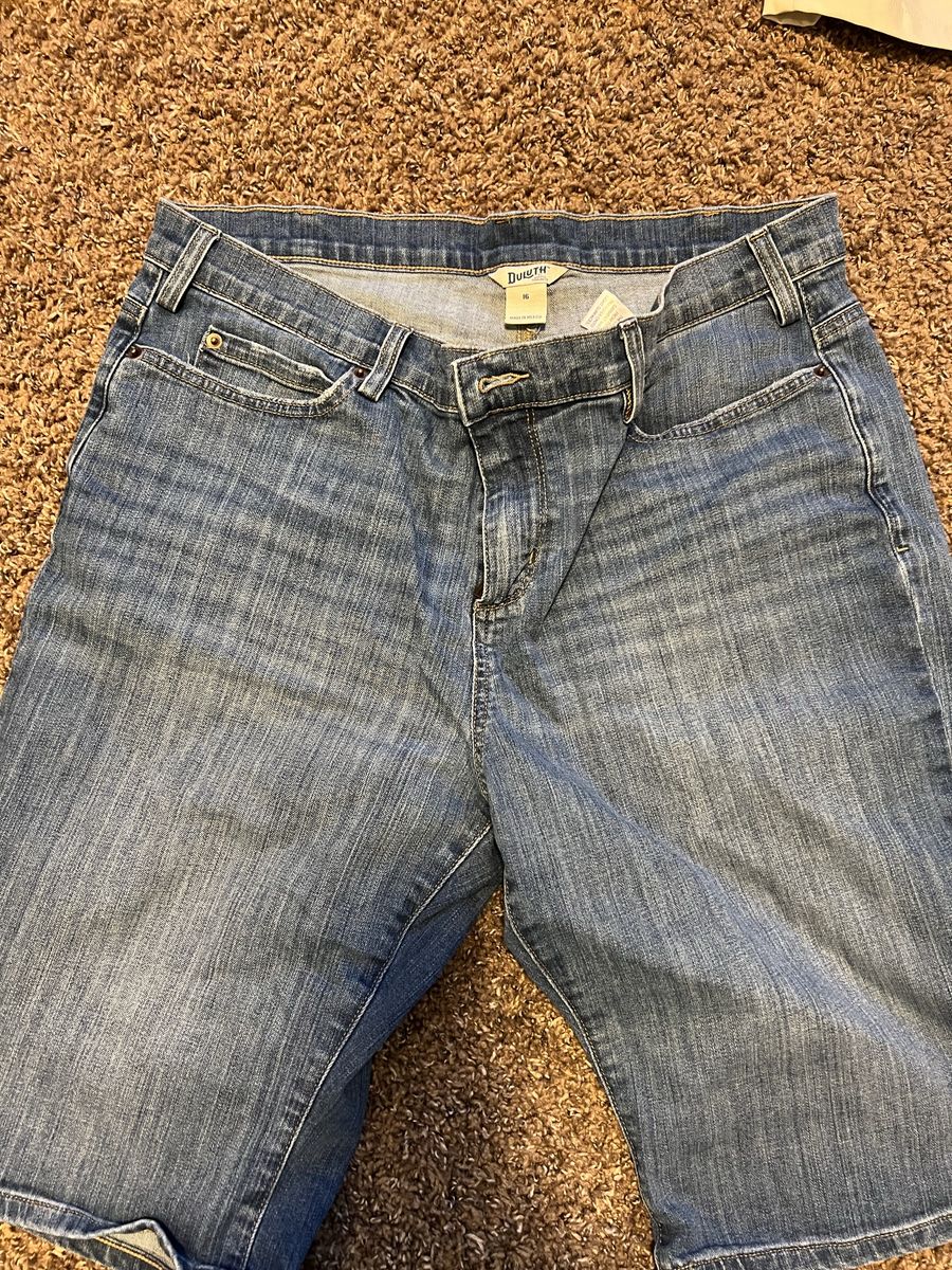 Duluth Trading Co. Denim Bermuda Shorts 2 Pair