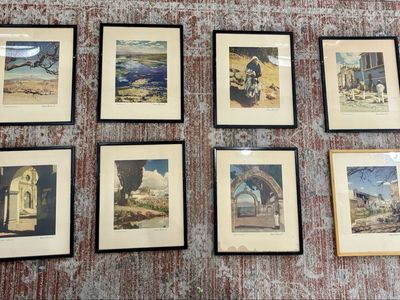 Vintage Marco BucovichMexico Photography Signed Prints - Set of 8 Framed Landscape & Cultural Art