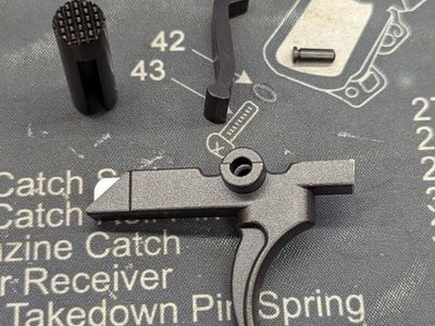 Hoffman Super Safeties (3 Position AR) D2, DLC Coated, Knurled Selector w/ CNC cut trigger