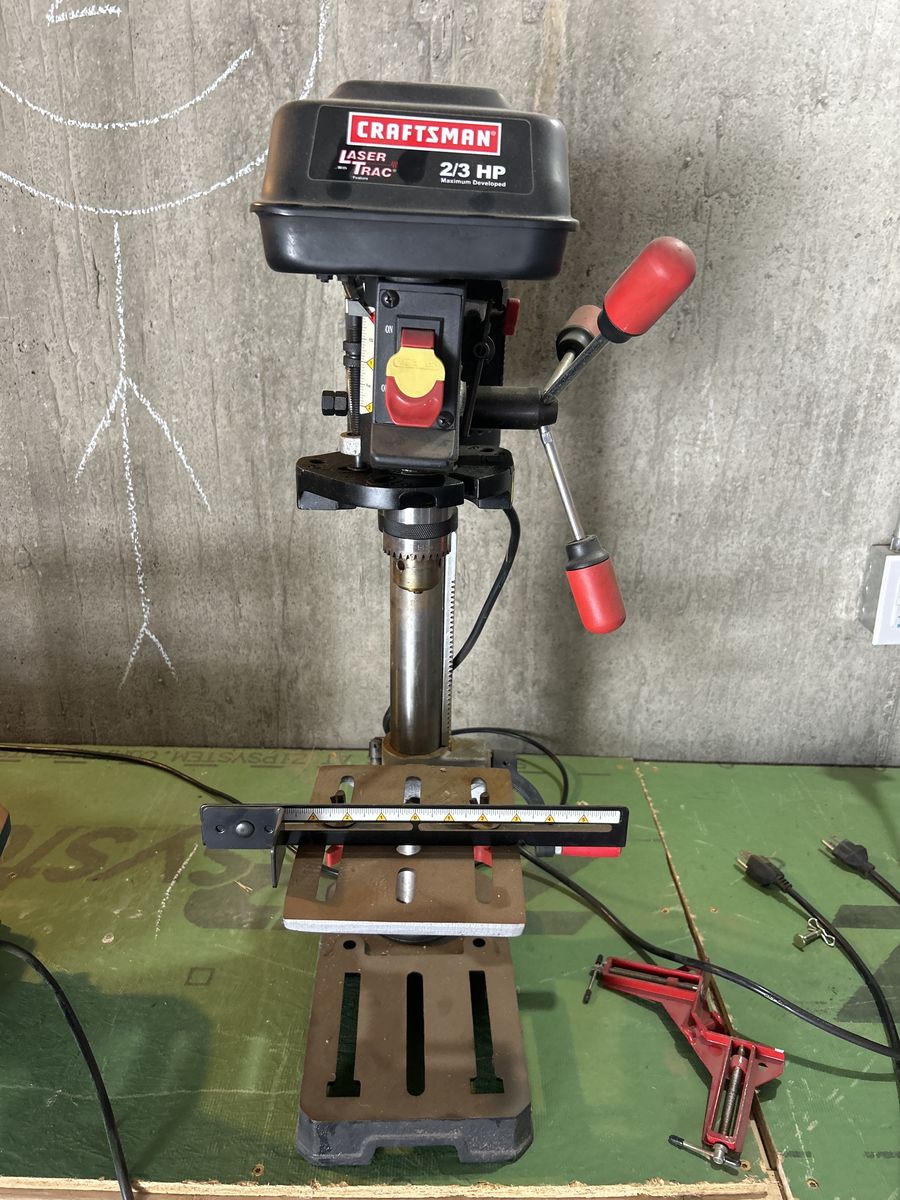 Craftsman laser trac drill press 2/3 HP