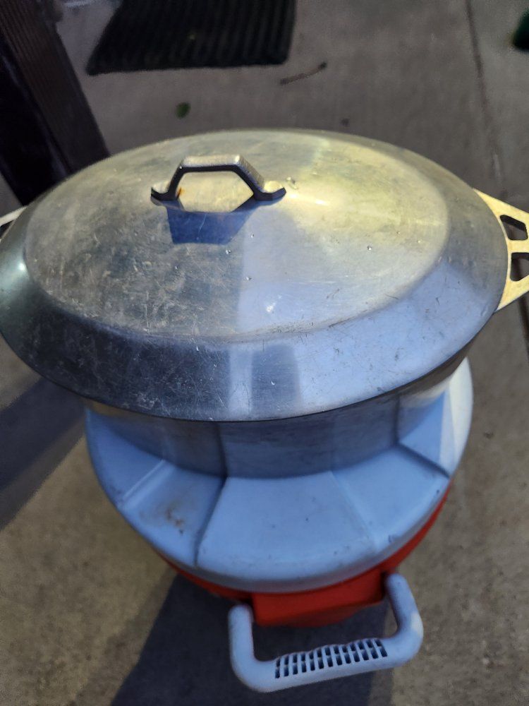 Vintage Super Maid Cookware Aluminum Pot with Lid, Dutch Oven Roaster Pan 5qrts