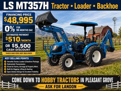 New LS MT357H Tractor, Loader, Backhoe