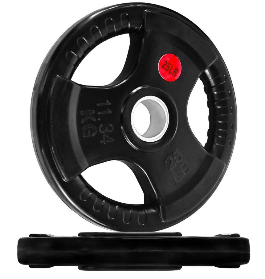 25LB Pair Olympic 2-Inch Cast Iron Plate Weight Plate for Strength Training and Weightlifting